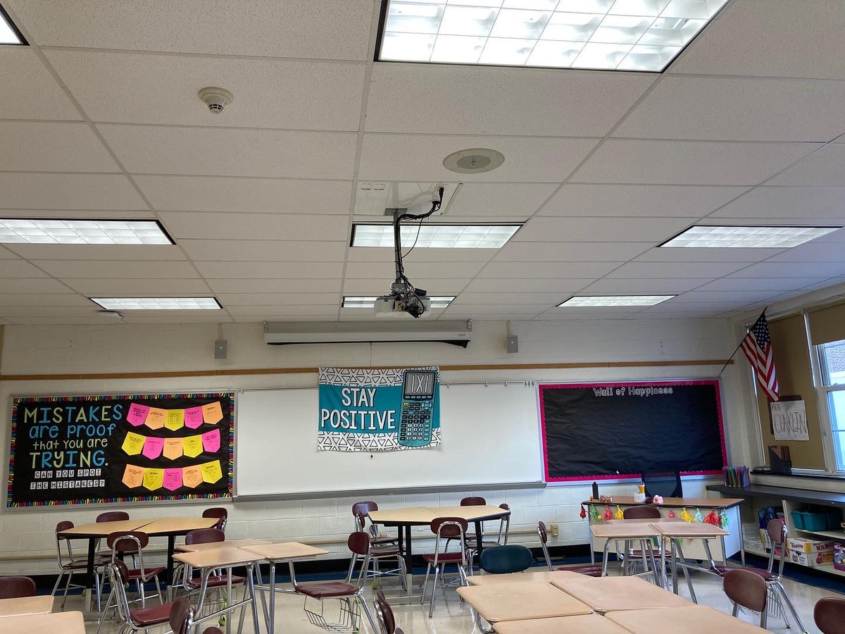 MsGralish's tweet photo. Room 265 is back and better than ever! @MsConklinHMS and I can’t wait to welcome our students back to HMS in just a few short days. Bring on the learning! ➕➖➗✖️✏️ #year8 #middleschoolmath #mathteachers https://t.co/f5CxXlQkUv