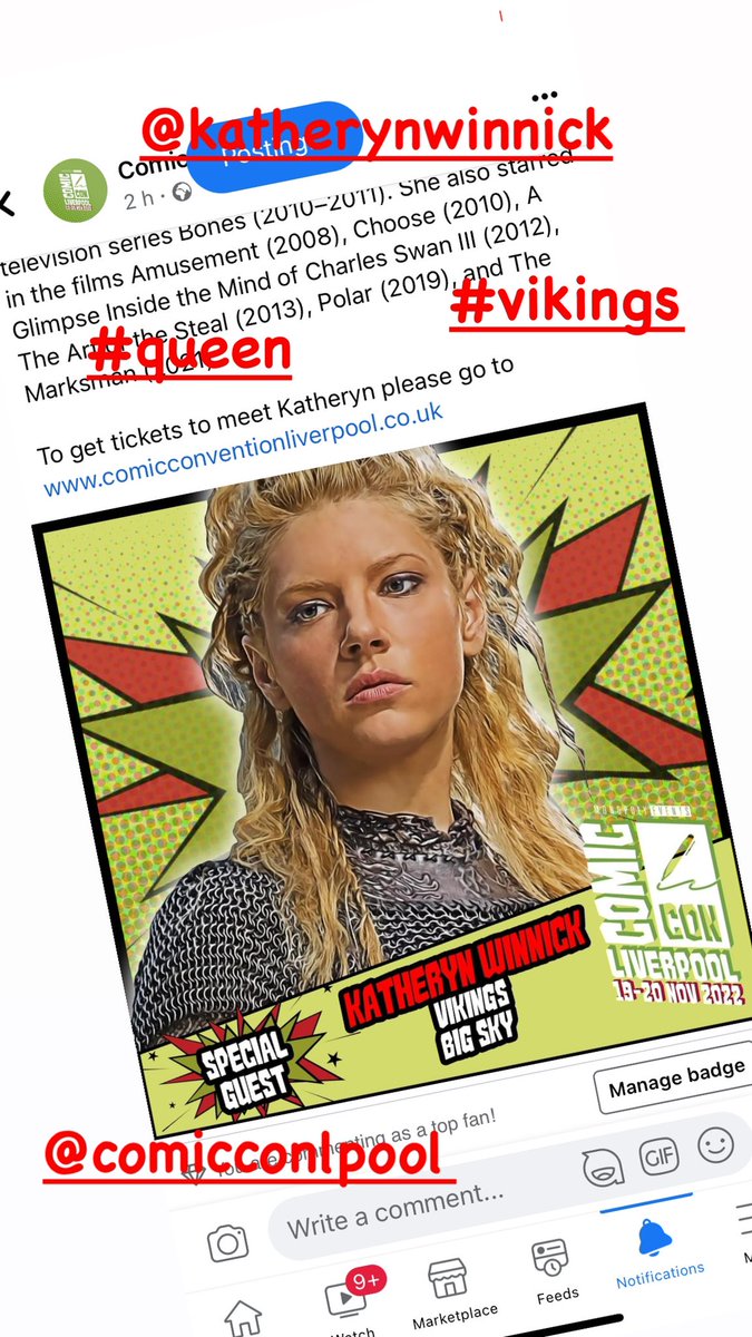 samanth02455505's tweet photo. @KatherynWinnick @comconliverpool #vikings #actress #Valhalla https://t.co/r0HbDsFwkp