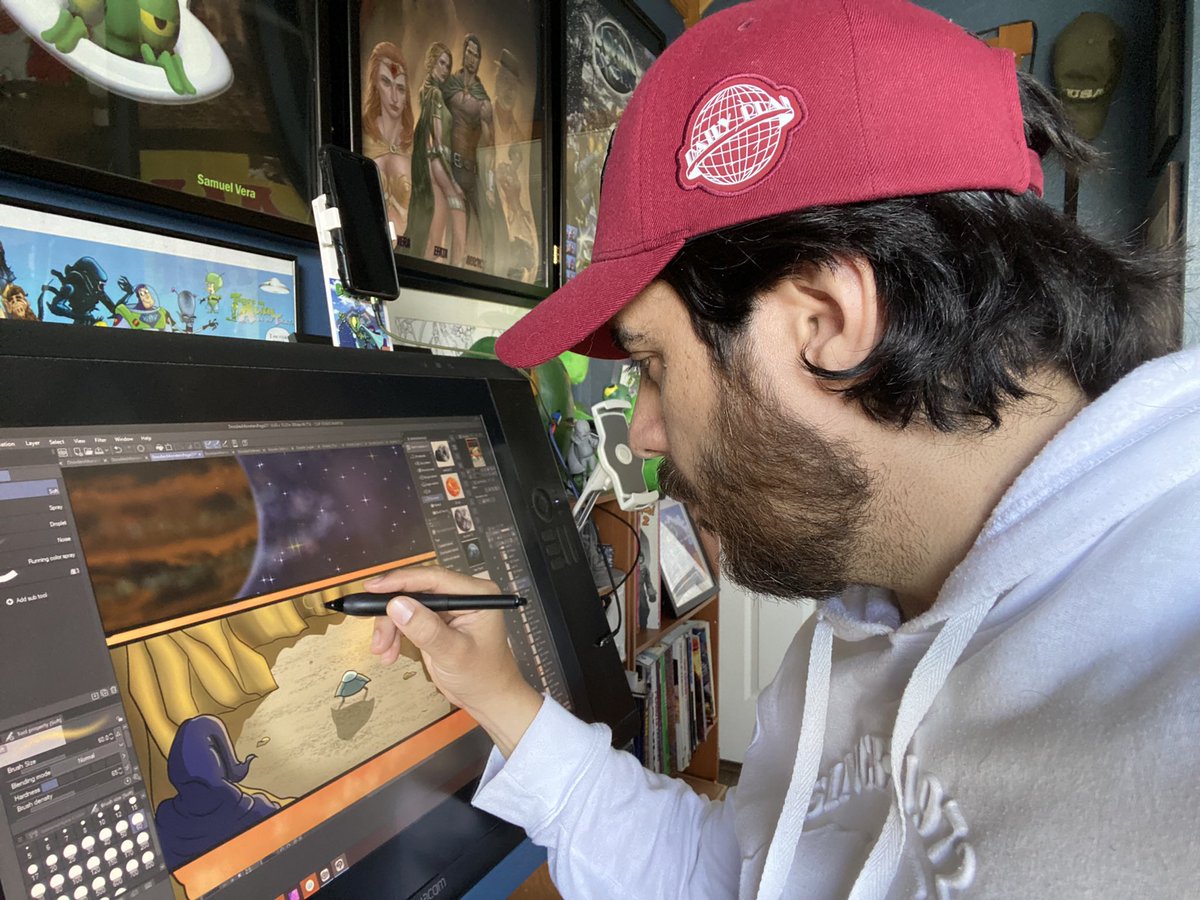 CatchDaCraze's tweet photo. Did I mention how much I love what I do? I hope it shows in the end product and you signup to be a part of Doodies World. https://t.co/3QpDiVqhKE
#art #artist #storyboard #worldbuilding #ComicArt #conceptart #digitalpainting #scifi #kickstarter #characterlayout #indiecomics #draw https://t.co/B2Ep2AqxKj