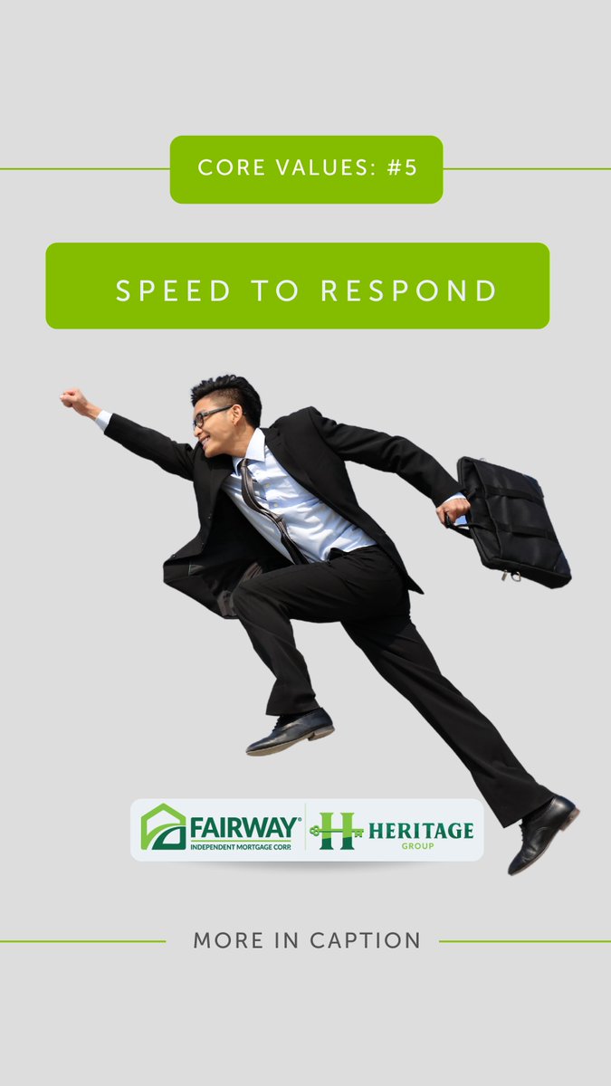 Core value #5, Speed to Respond, is one of our favorites because it means that we never have to wait on the answers and solutions our clients need.