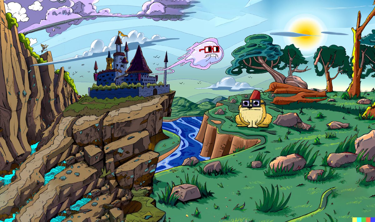 Took original artwork from <a href="/messhup/">MΞSSHUP</a> for the Noadz lore and extended the scene with DALL-E outpainting.

This absolutely blows my mind. 🤯