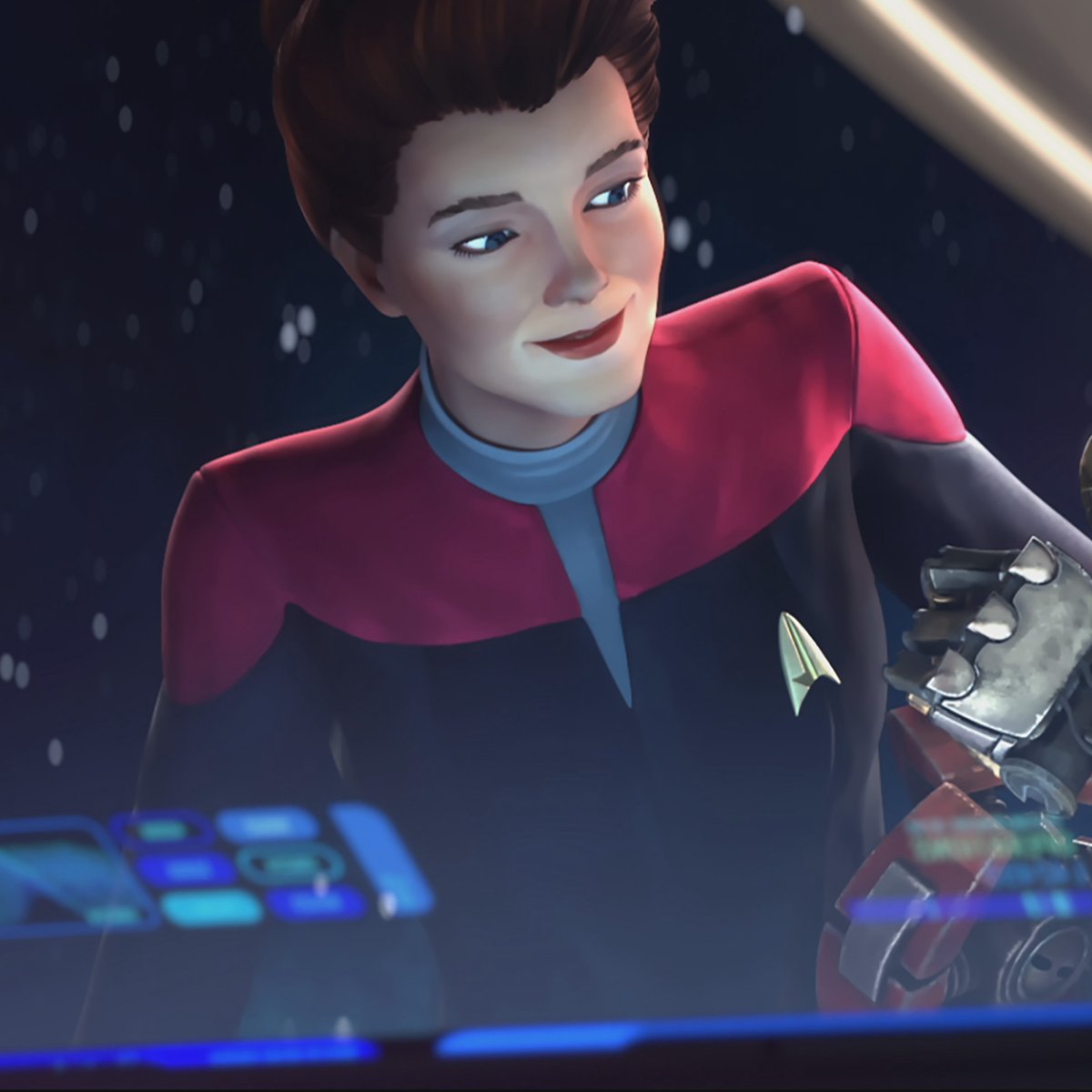 StarTrekOnPPlus's tweet image. Pour yourself a cup of black coffee and tune into the #StarTrekDay livestream this Thursday to hear @TheKateMulgrew and @brettgray discuss #StarTrekProdigy! Get more info at StarTrek.com/Day