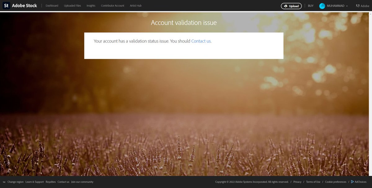 PromoteBuisness's tweet photo. @AdobeCare Adobe stock is complete useless. 
even now i got $300+ sales but they are not sending any money back complete useless. 
I got suspention on my second account also. https://t.co/UW95NpKwtv