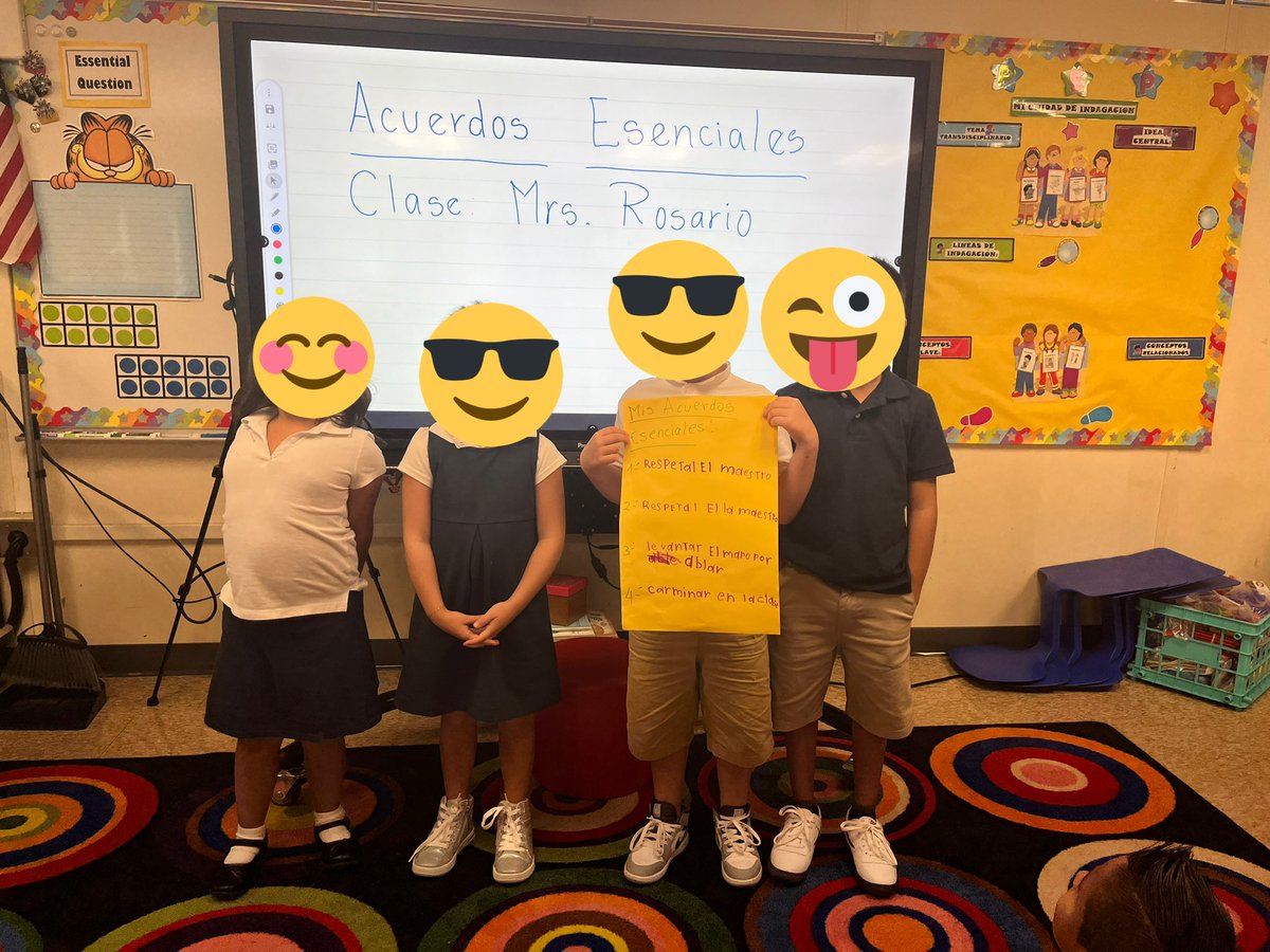 RSakatoma's tweet photo. We have finished with the Esencial Agreements of our class. Kids were proud to decide what include in it.  #whoweare #esencialagreements @SpeasGlobal @ibpyp https://t.co/0edqjorvRT