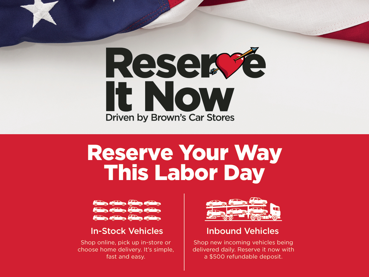 Reserve your way this Labor Day at Brown's Richmond Volkswagen! Stop by our dealership or visit us online to get started: bit.ly/3QJBv8h