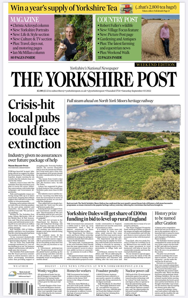 JayMitchinson's tweet photo. And, so: this is it. a very special new publication that is crafted by a relatively small group of people who care passionately about the county and those who call it home. With your support, we can resist the siren calls of the clicks that have lured so many onto the rocks. 🙏🏼 https://t.co/XLR9qNXxos