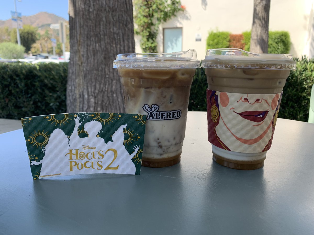 o3orlin's tweet photo. We’re back, witches! #HocusPocus2 #BlackFlameLatte @asadayaz @worldagainstjos https://t.co/OCQfCHEYXi