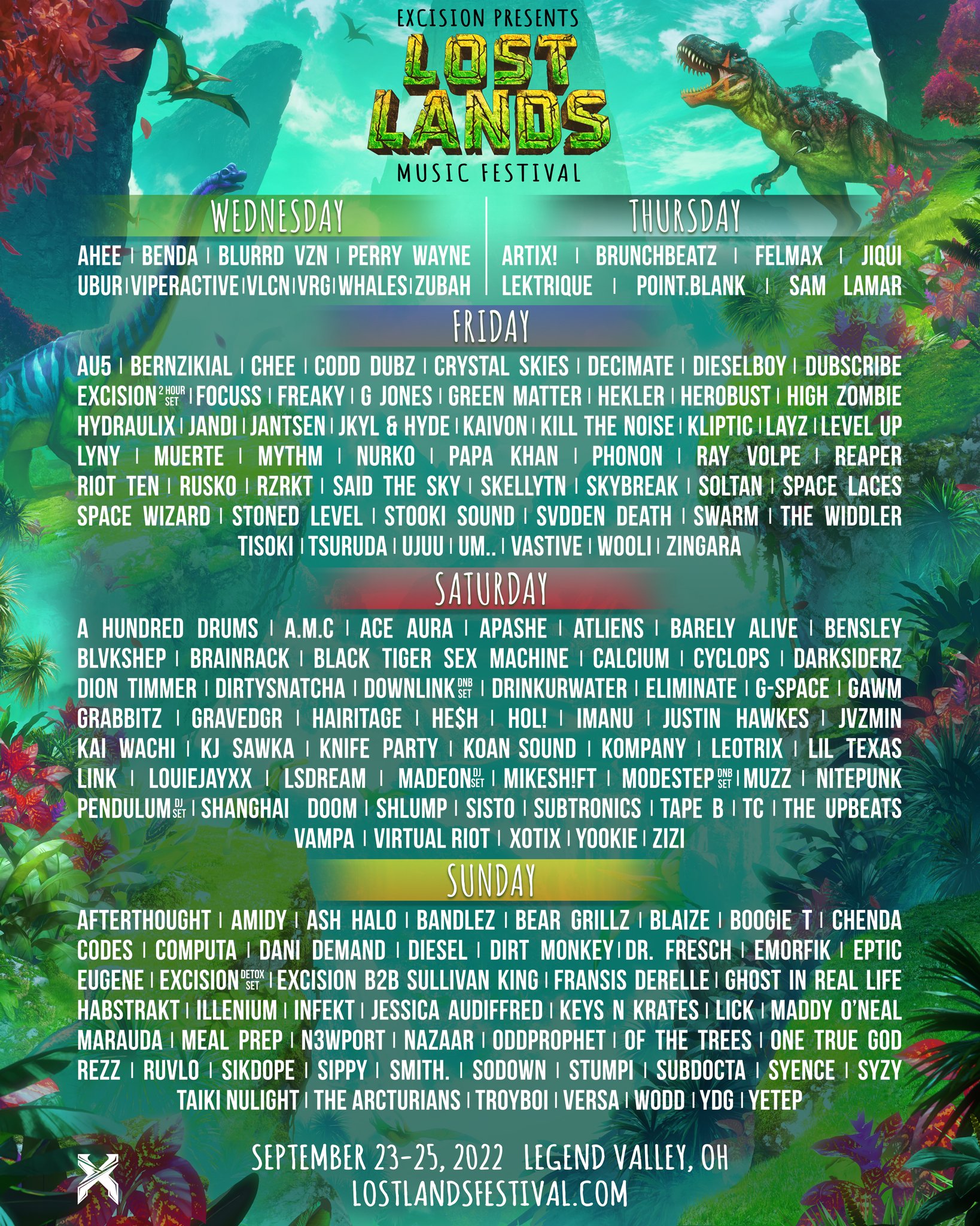 Lost Lands Festival on Twitter "Headbangers, your daily lineups are