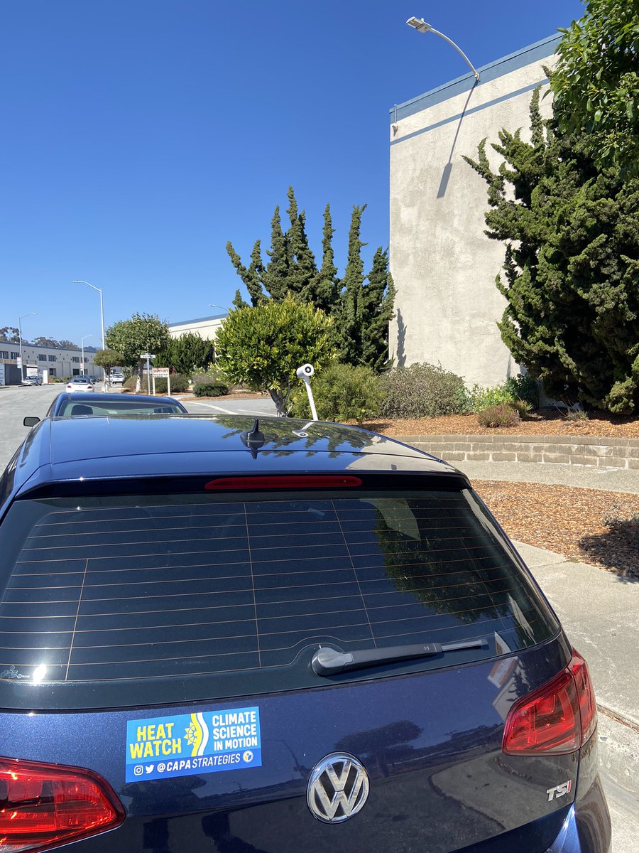 About to do a 2nd drive to collect data for #SFUrbanHeatWatch 🧪🧪