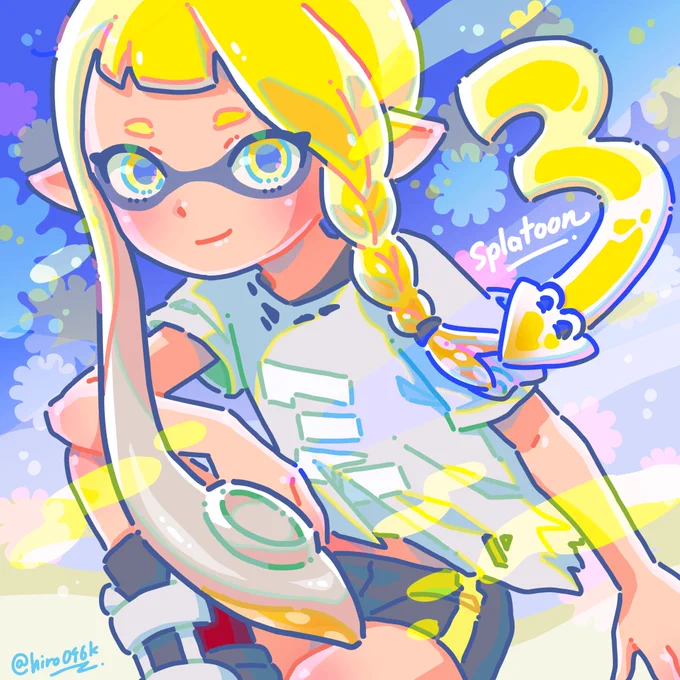 Splatoon3次女が心待ちにしてた3!前夜祭も盛り上がってましたね#Splatoon3 #スプラトゥーン3 #FANART 