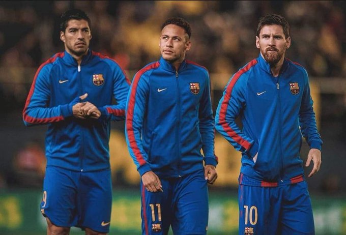 Mejor tridente historico

❤️MVP (Lionel Messi,Villa,Pedro)

🔄MSN (Leo Messi,Luis Suárez,Neymar)

#FelizSabado