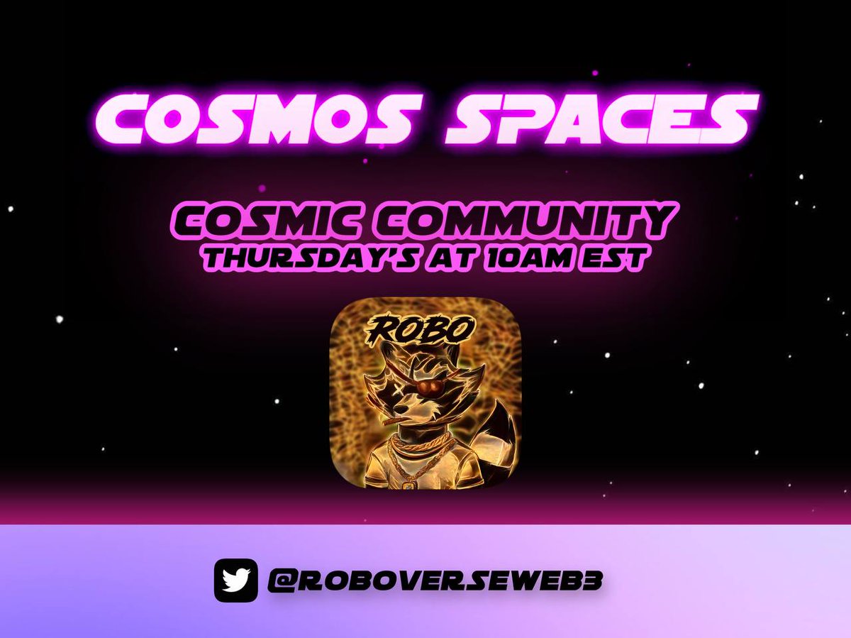terraspacesorg's tweet image. Here&apos;s the @Cosmos_Spaces #CosmicCommunity space hosted by @lilgainzz  with @RoboVerseWeb3 @Rarma_ @LordLegendarius and more!

Recorded September 1st.

terraspaces.org/2022/09/01/cos…

support TerraSpaces via @SparkIBC 
sparkibc.zone
or
terraspaces.org/donate/