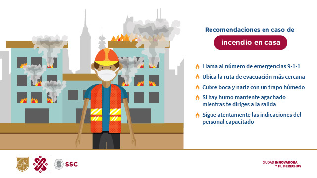 SSC_CDMX's tweet photo. Ante un conato de incendio, toma en cuenta las siguientes recomendaciones que te proporciona la #SSC. #CiudadSegura https://t.co/WO5IEoFikK