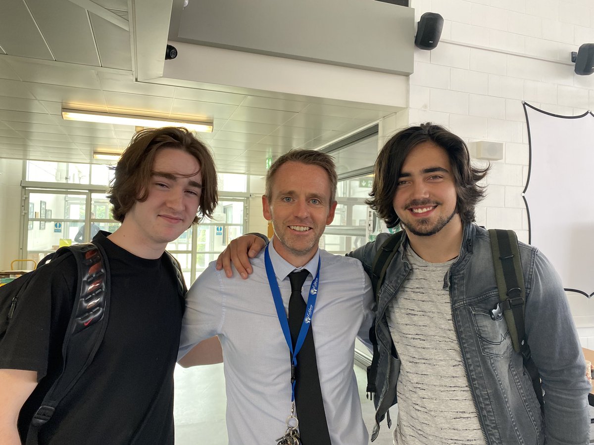 KtcsPrincipal's tweet photo. High flyers Adam and Nikola were all smiles at KTCS today after scoring in the region of 560 CAO points each. They play music together and have entertained us throughout the year. Great friends with amazing careers ahead. 👏👏👏 #LeavingCert2022 https://t.co/1FqBQsnMCe