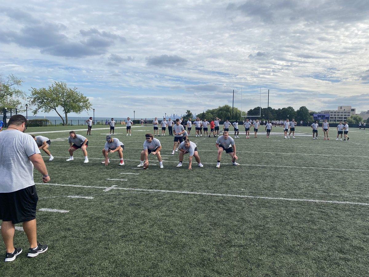 MattWalkerDU's tweet photo. Thanks to @NUFBFamily and @NU_Sports for hosting us today for our Friday practice!  At Elmhurst tomorrow! https://t.co/5uHe91BMKR