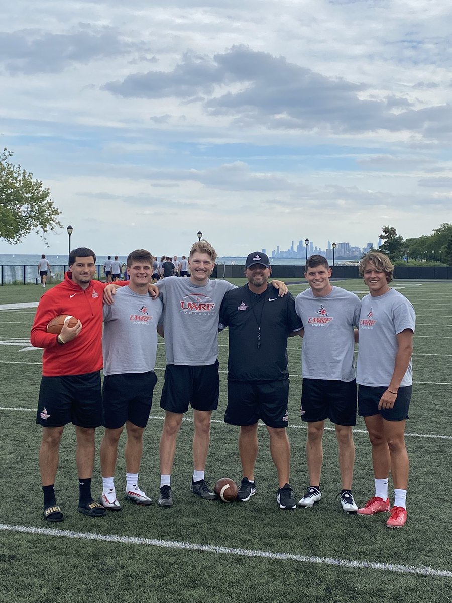 MattWalkerDU's tweet photo. Thanks to @NUFBFamily and @NU_Sports for hosting us today for our Friday practice!  At Elmhurst tomorrow! https://t.co/5uHe91BMKR