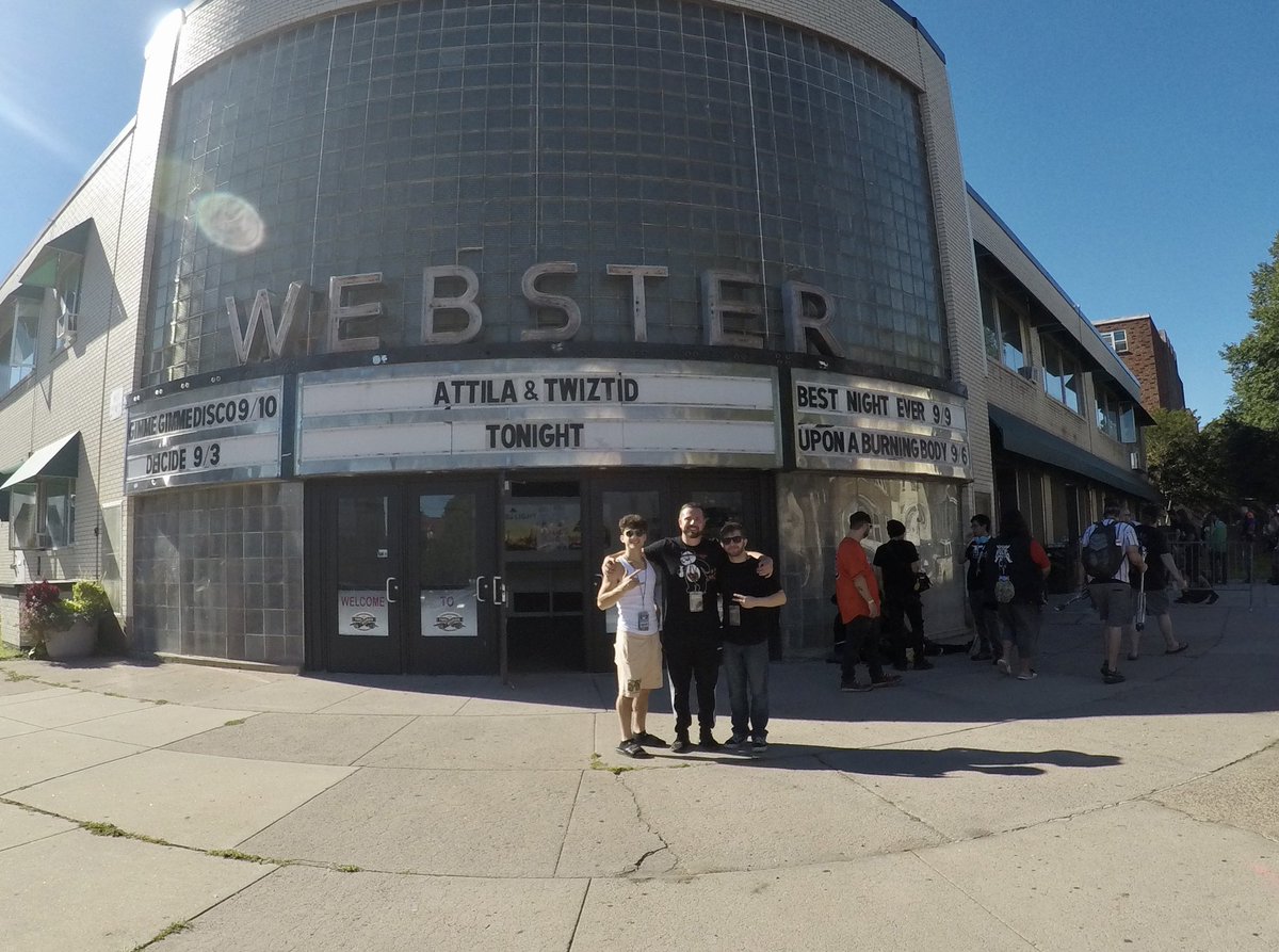 First night of tour! We’re excited to be playing at The Webster in Hartford, CT with <a href="/ATTILAga/">ATTILA</a> and <a href="/tweetmesohard/">Twiztid</a>. Come out and get in the pit. Unfortunately we will only be a 3 piece tonight, so we need your support more then ever!