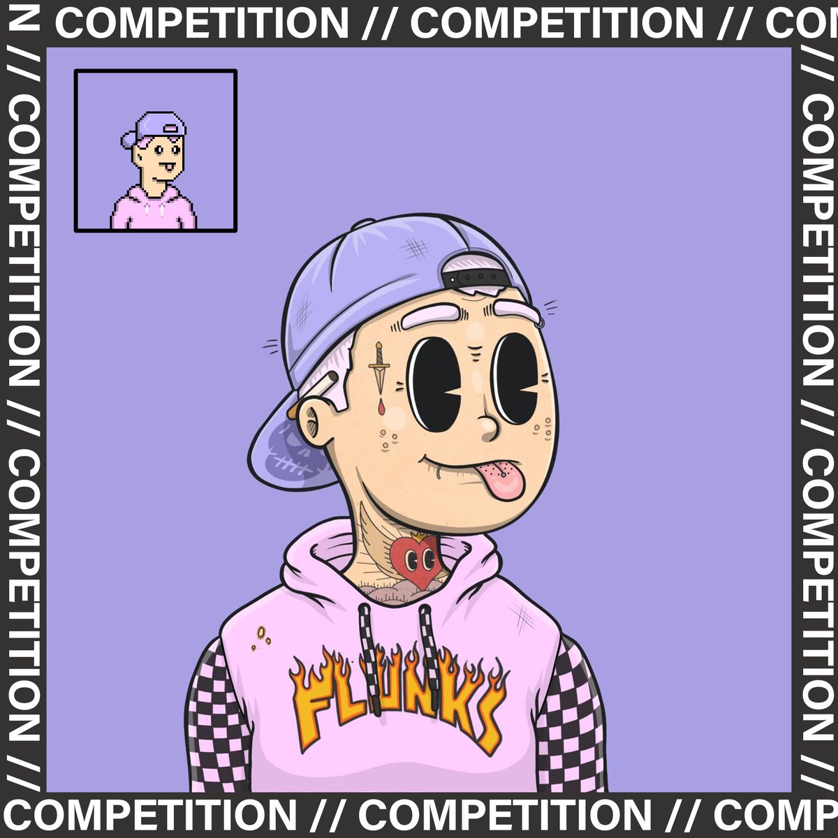 flunks_nft's tweet photo. 🚨GIVEAWAY ALERT🚨100$ 💸

IS THAT A 2D FLUNK?!? Check out the evolution of the @flunks_nft PFP, from pixel to line art! Who wants to graduate from Flunks High?

Simply: 
1. Retweet ♻️
2. Follow @flunks_nft🫂
3. Tag 3 mates who need get a graduated flunk!

📅 Ends 9th September https://t.co/Z5lJWPE9DC