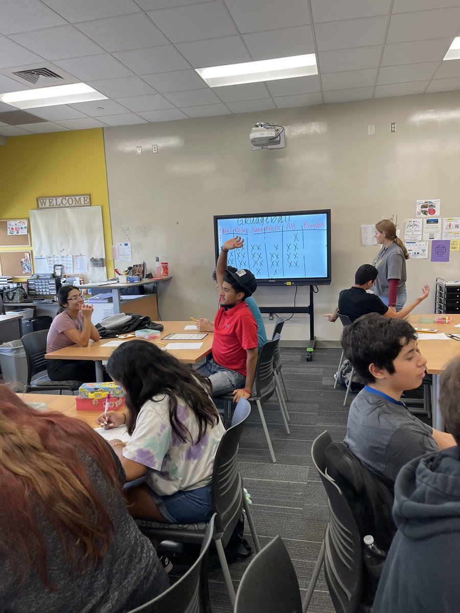 perezmathclass's tweet photo. Fun day Friday! Reviewed for our Unit 1 SCA in Algebra 2 with our fav game of Grudgeball!! #mathROCKS #TeamECISD #BEaCHAMPION @OCTECHS2 @ECISDmath @octechschampion https://t.co/Cv2bLT8XIN