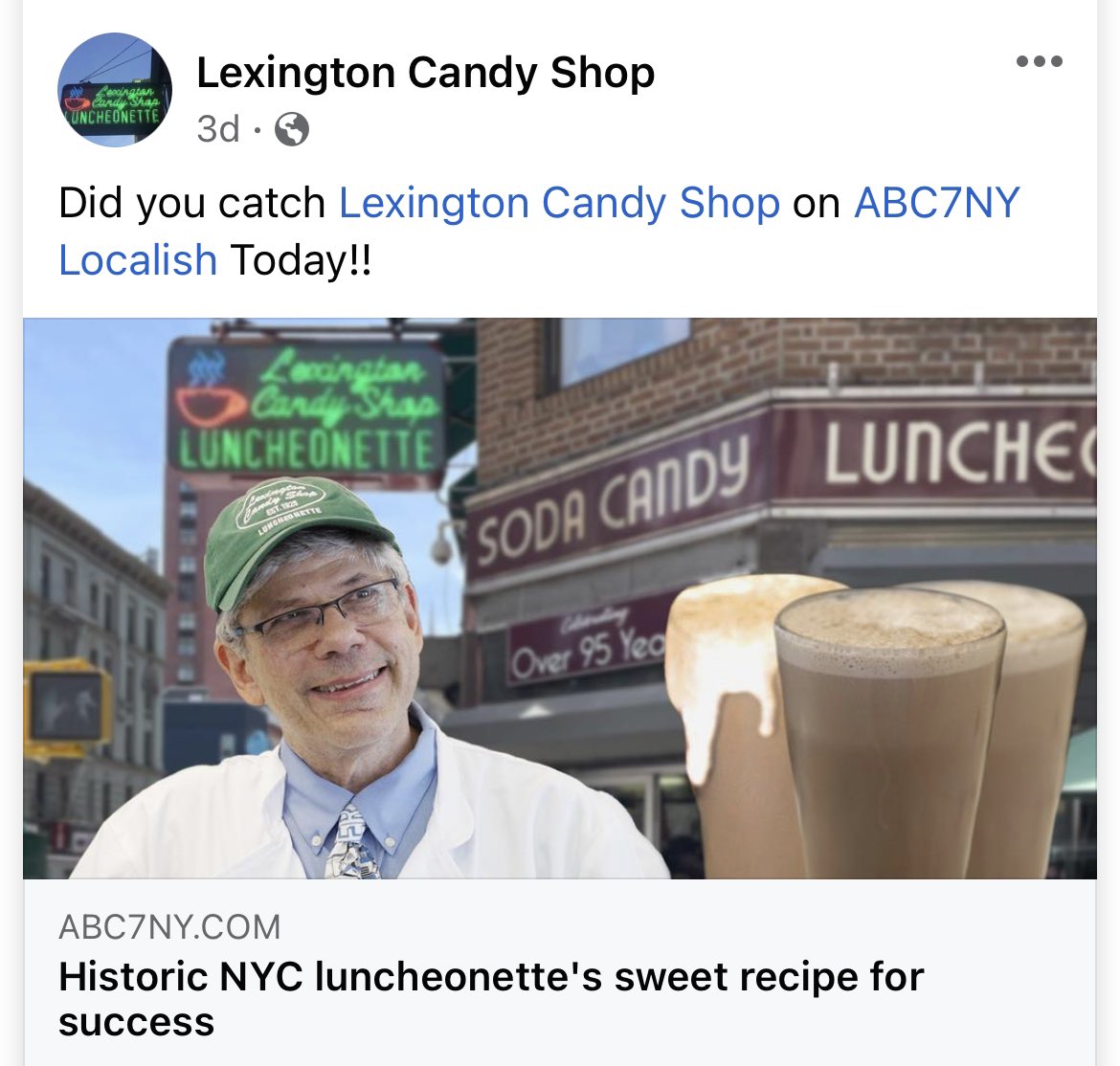 LexingtonCandy's tweet photo. If you missed it, we’ll be on @localish on @ABC7NY again tomorrow morning during the 6am hour!! Set your DVRs! https://t.co/ep4BLOkopr