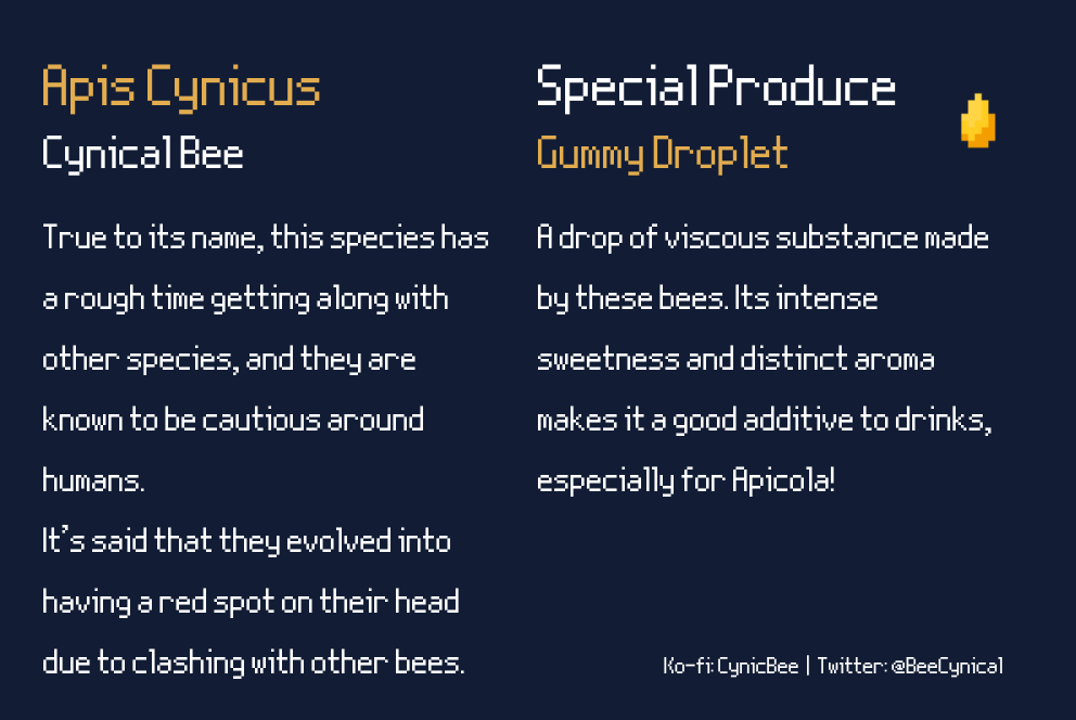 BeeCynical's tweet photo. @apico_game I love the game so much ~
I might as well try my luck!
Of course, I had to made it thematic 🤭🐝
💛🖤💛
#APICOBee #pixelart https://t.co/GOMK60NKNv