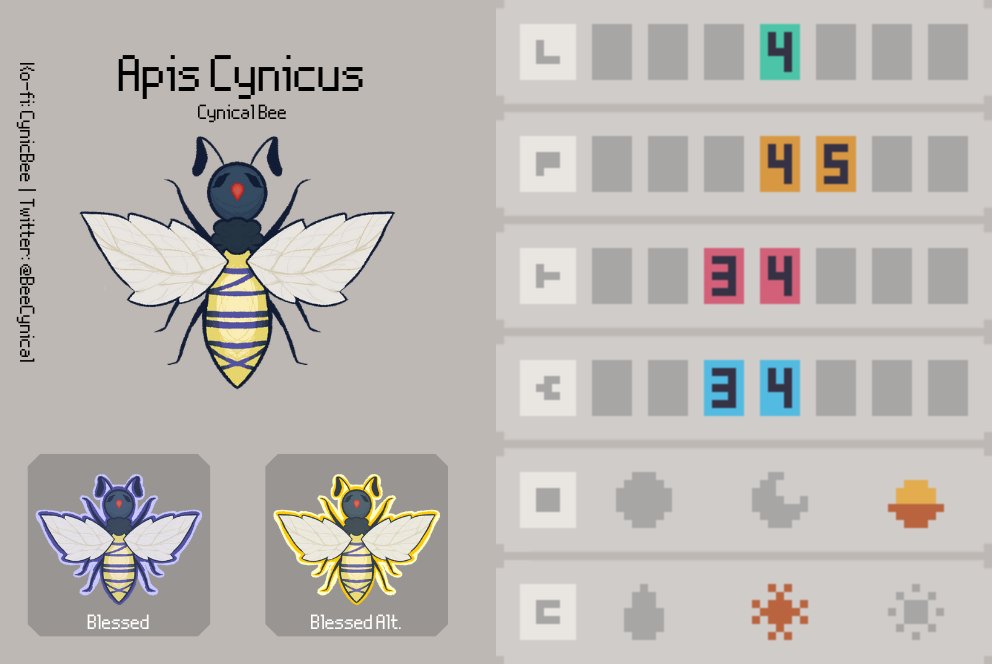 BeeCynical's tweet photo. @apico_game I love the game so much ~
I might as well try my luck!
Of course, I had to made it thematic 🤭🐝
💛🖤💛
#APICOBee #pixelart https://t.co/GOMK60NKNv
