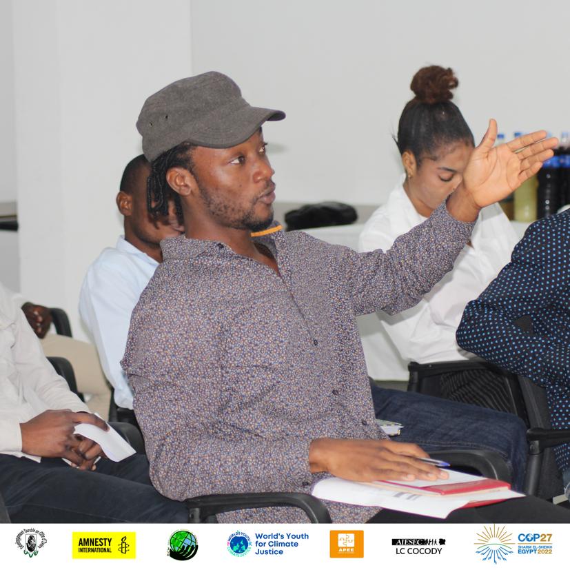 Quelques images du lancement "On the Road to COP 27 du mercredi 31 Aout 2022.
<a href="/Jveivoire/">JVE Côte d'Ivoire</a> <a href="/WY4CJ/">World's Youth for Climate Justice</a> <a href="/jvecmr/">JVE Cameroun</a> <a href="/Jve_Senegal/">JVE SENEGAL 🇸🇳</a> <a href="/amnesty/">Amnesty International</a> 
#Roadtocop27
#youth4climate
#Wycjafrica