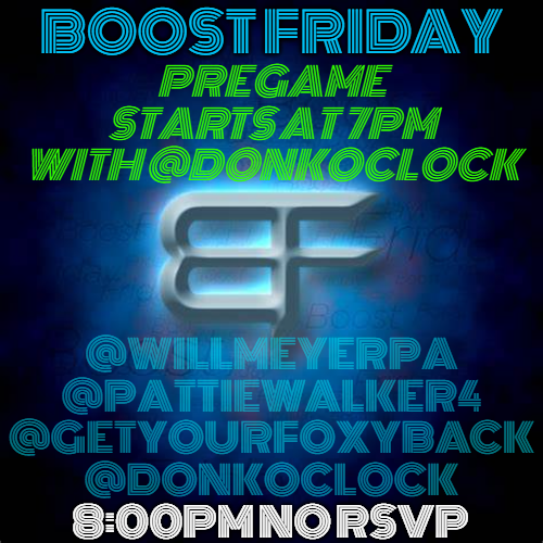 donkoclock's tweet image. We have an excellent Night planned! Starting at 7pm join @donkoclock for the Friday night Pre-Game!

Then starting at 8PM sharp @WillMeyerPA @PattieWalker4 &amp;amp; @Getyourfoxyback come out swinging w/#BlueNovember boosts for your Tweeting delight! #Meet #Greet &amp;amp; #Tweet With Us Tonight