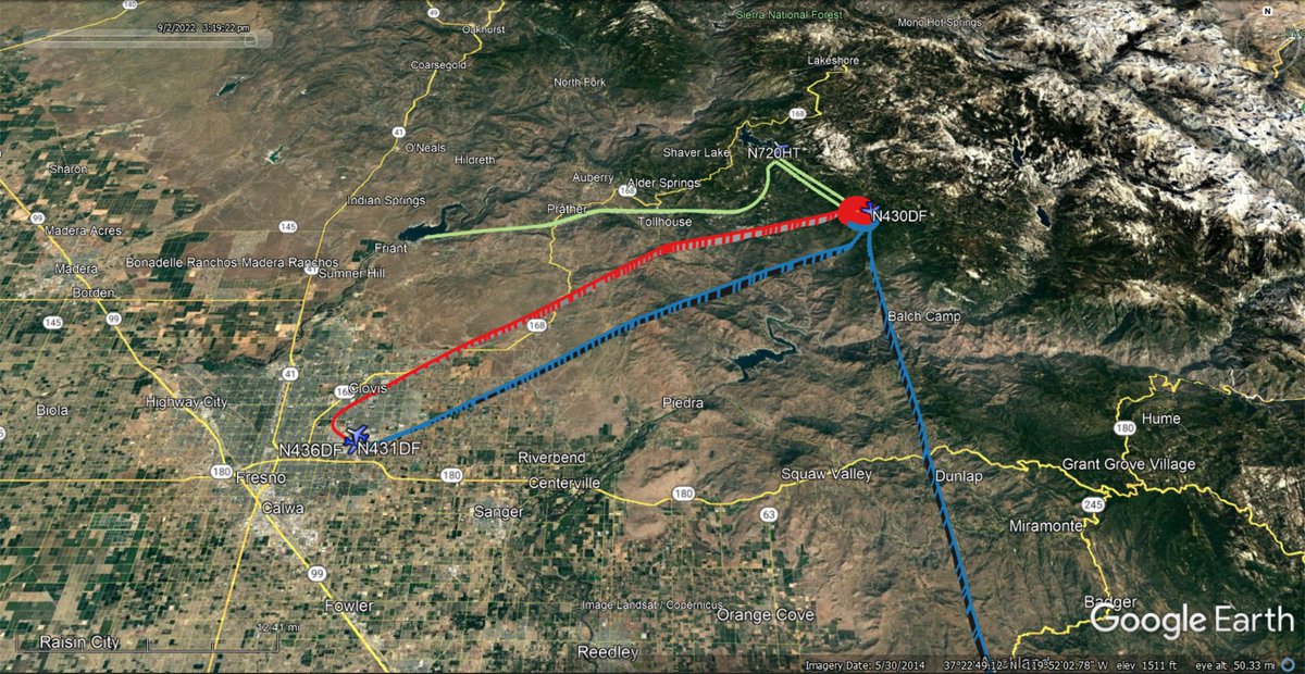 fire_feeds's tweet photo. Firefighting aircraft fighting the 2 acres #NutmegFire in #ShaverLake #FresnoCounty
https://t.co/SGZDpiG75r
https://t.co/rdXJ6bXQxe
#CalFire
#A430 #N430DF
#T76 #N436DF
#T78 #N431DF
US Leasco
#T720 #N720HT
Rogers L/R
#N873HL
πΊπΈβ€οΈβπ₯ https://t.co/vhF2bm3Too