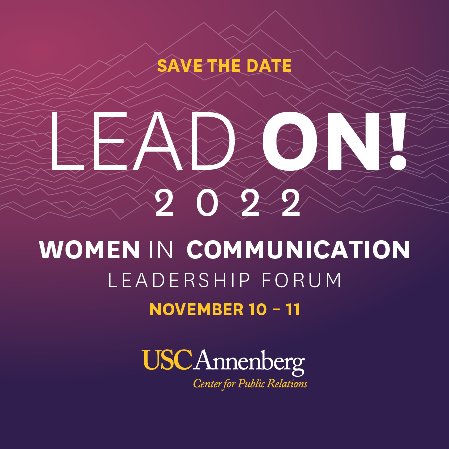 USCCenterforPR's tweet photo. Breaking: Information about Lead On! 2022 coming next week!
#PR #PRSA #Leadership #PRFuture https://t.co/UR620SApDp