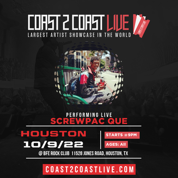 TPROQ's tweet photo. I'm performing at Houston All Ages 10/9/22 to win  $50,000 in Prizes! ! #Coast2Coast https://t.co/MrmyWEMDzq