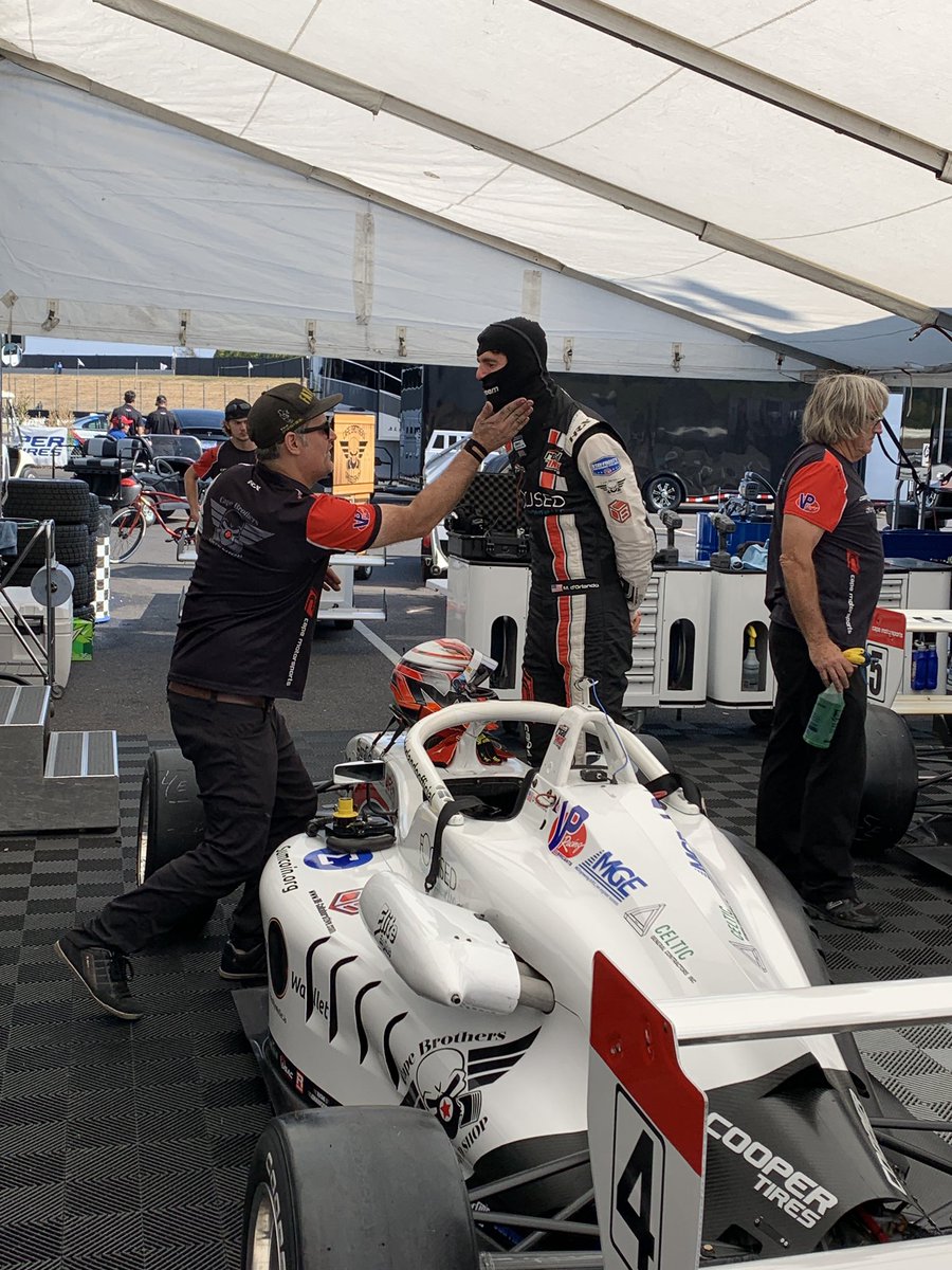 A tremendous recovery for <a href="/MichaeldOrland1/">Michael d’Orlando</a> in race 1 starting from 9th.  Up to 5th quickly until pushed wide off track.  Recovered again from near the tail of the field back up to 7th.  Race 2 up next at 4pm! #portland #usf2000