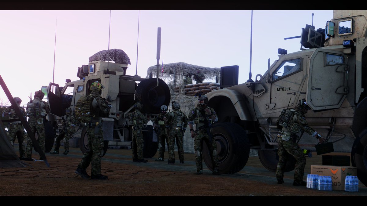 _Blakheart_'s tweet photo. Operation Clean Slate | 2/75th Ranger Reg. A/C 1st platoon "Razor" | Forming up for a new campaign in Chad, 1st Platoon prepare to set out for a hunt.
#Arma3 https://t.co/csZkA6lbjS