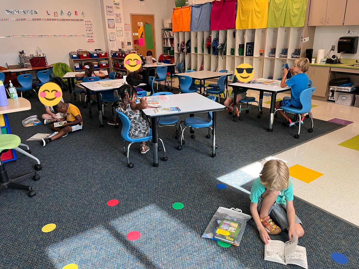 Today these leaders followed Habit 1 and were proactive in picking a successful spot to read. They read for 12 mins STRAIGHT with no interruptions. I am so impressed and can’t wait to see them continue to improve! We had a great first week of 1st at Green! <a href="/GreenESLeaders/">GreenES Leaders</a>