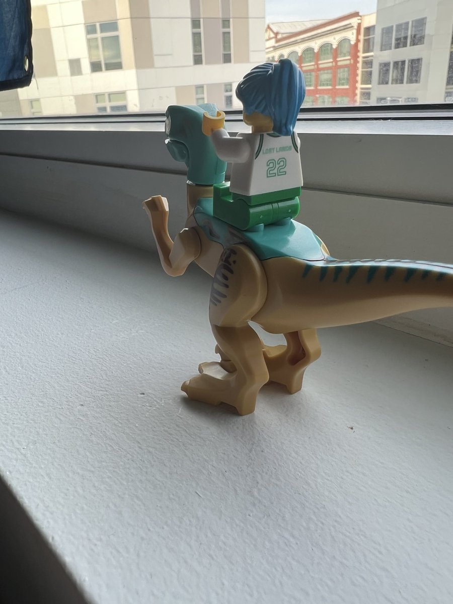 MAG3IS's tweet photo. did i order a custom lego mini figure for my @lost_lands dinosaur? yes. yes i did. https://t.co/zAFg269sJv