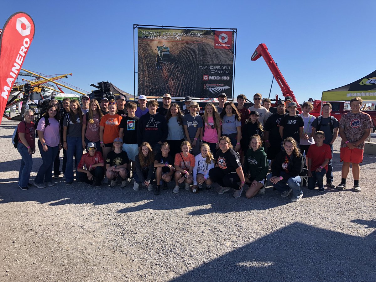 Great time at the <a href="/FPShow/">Farm Progress Show</a> on Wednesday with 40 of the coolest kids! Saw a lot of cool new innovations, technologies, and of course, gathered a few freebies! #Great2bEV