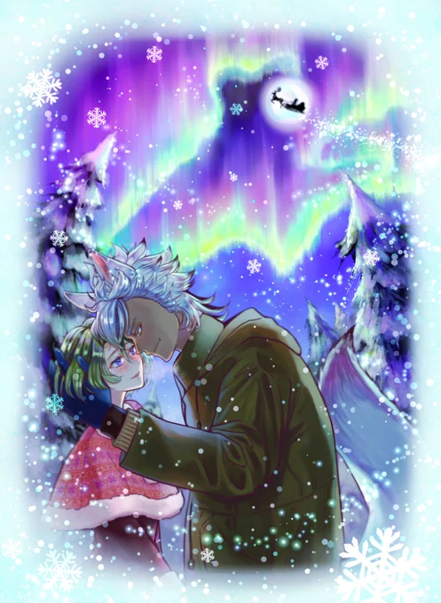 #twstプラス#twstプラス_四季イラスト企画監督生顔有り個性有りジャク監なぎさん主催のイラスト本企画にジャックで参加させていただきました季節は冬で、タイトルは「輝石の国のホワイトクリスマス」です 