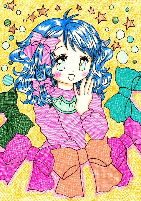 過去絵です#イラスト #お絵描き 