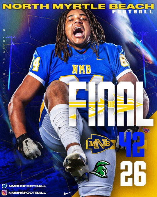 NMBAthletics's tweet photo. Congratulations boys and Coach Hill on the first win of the season! https://t.co/xaEh2sT004