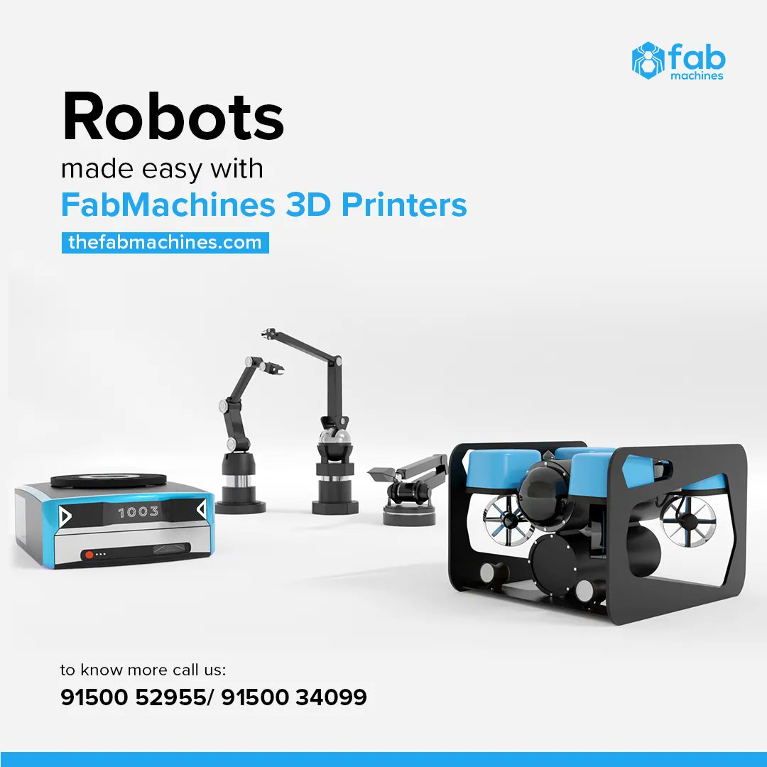 fabmachines's tweet photo. 3D Print High-performance Robotics components with FabMachines
Discover the future of Manufacturing with FabMachines 😎
https://t.co/KWOAMXZXW0

#fabmachines #3dptinter #fabheads #robots #manufacturing #uav #drone #RobotFactory #Aerospace #technews #3dprinting https://t.co/XjV7qVnpuF