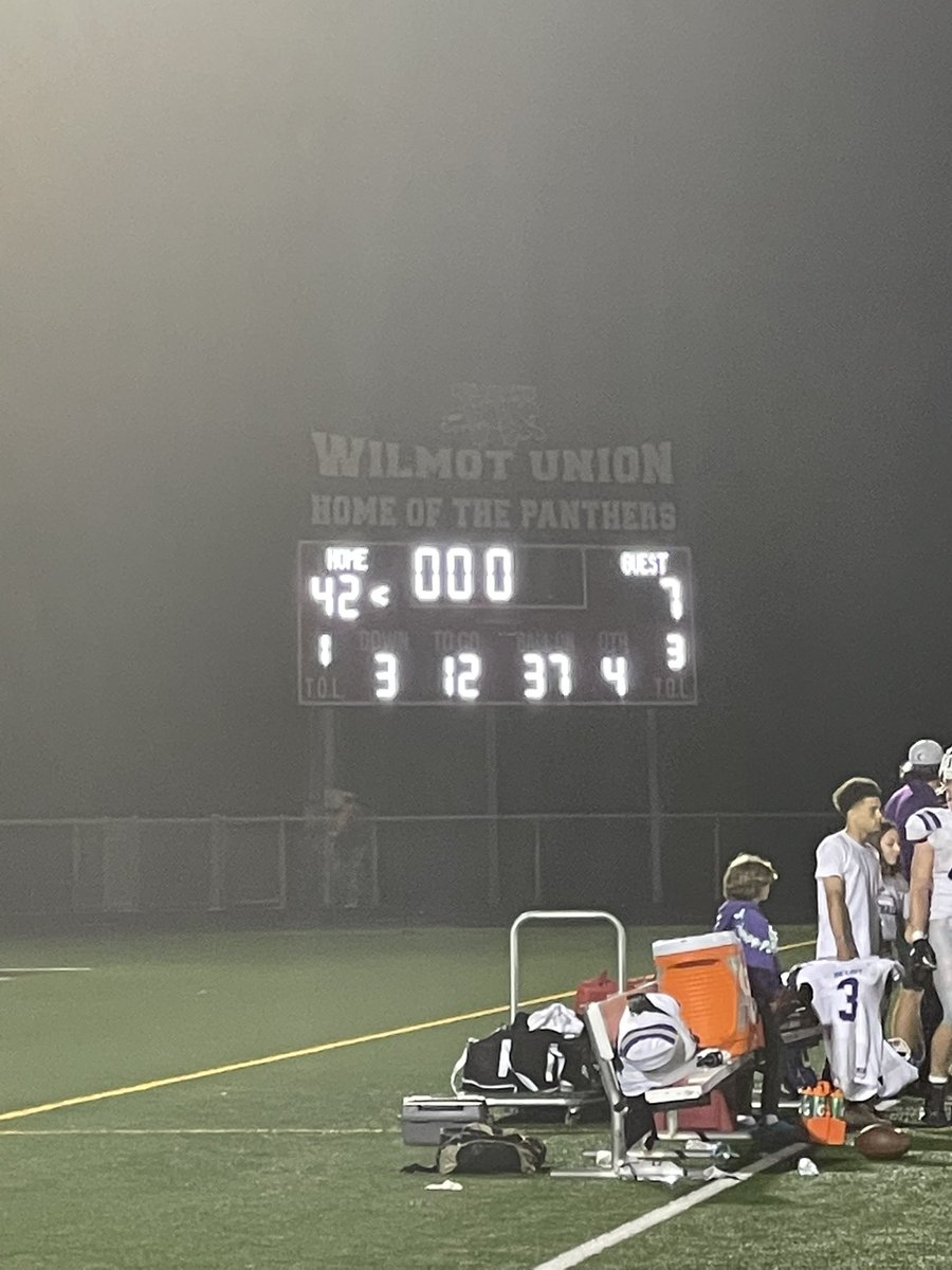 Great effort on both sides of the ball. Players making plays. Great win tonight..