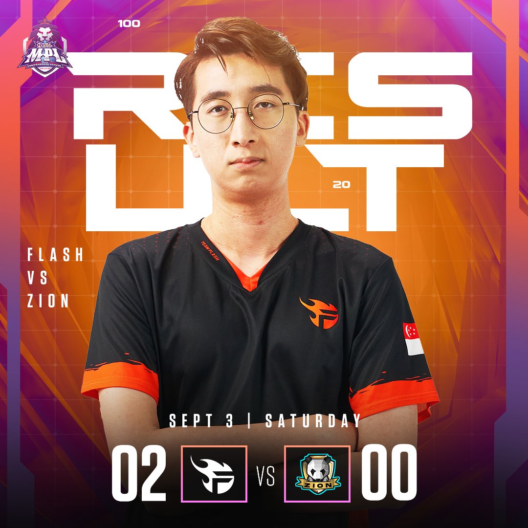 teamflash_gg's tweet photo. Starting strong! 🔥

Our #FlashMLBB squad opens #MPLSG 🇸🇬 Season 4 with a solid 2-0 victory over Zion eSports! 🐼

We'll return tomorrow against Evil eSports at 1:00 PM (SGT)! ⚔️

#TeamFlash 
#MakingGamersHeroes
#MLBB https://t.co/Z3jvyh6zUC