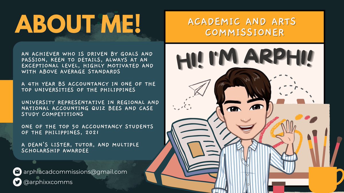 arphixxcomms's tweet photo. Hi! Im Arphi, ur grade conscious buddy!☕️♥️

Lf help with ur loads at an affordable price? I got u! My commission sheet is pinned below! For other acad services, just send a DM. It cost none to know one! And in advance, u're always welcome!🫶🏻

📩: arphiacadcommissions@gmail.com https://t.co/12INLc5Fjk