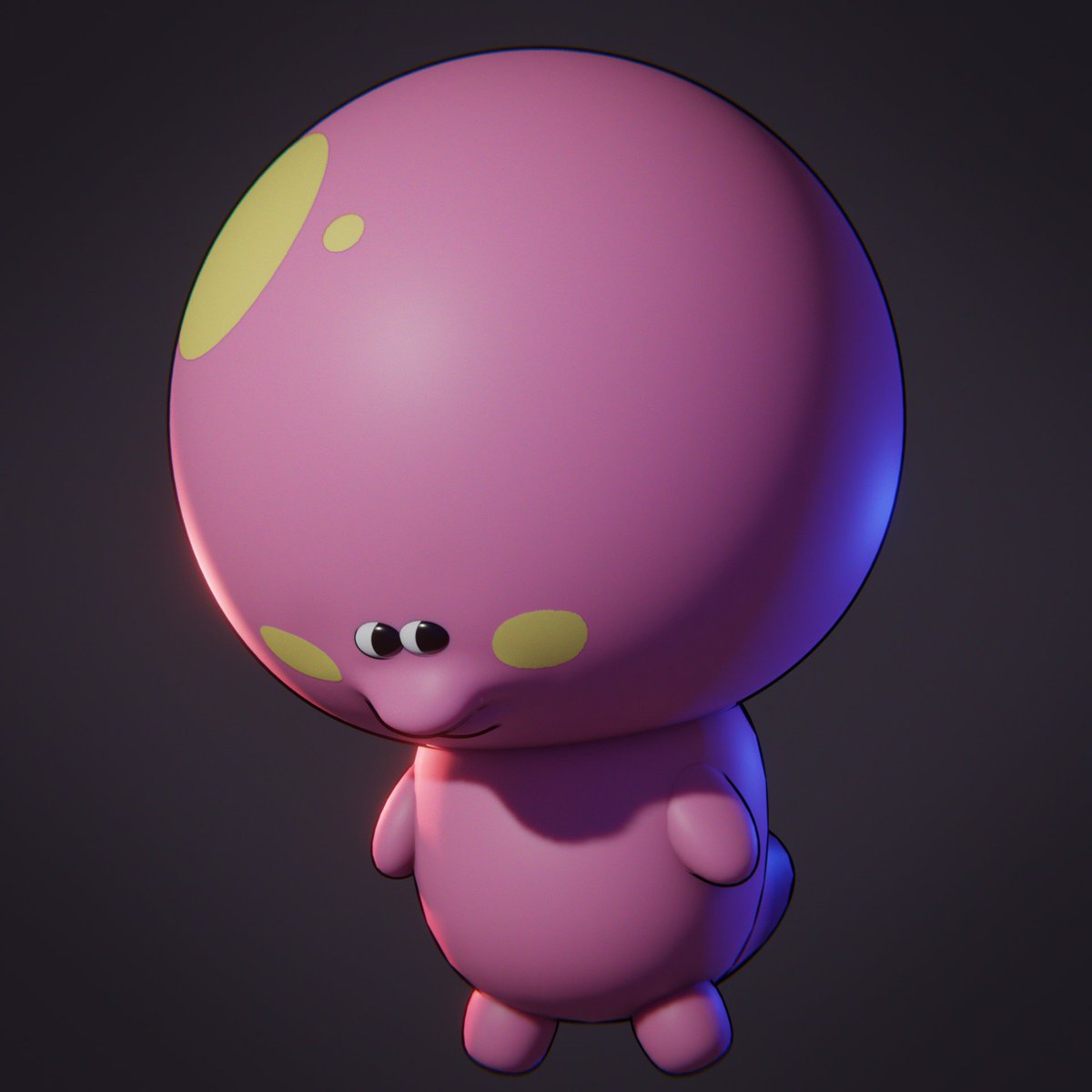 boiyo_boxy's tweet photo. I made #bingly in blender @Garticmon https://t.co/CeOASILfq7