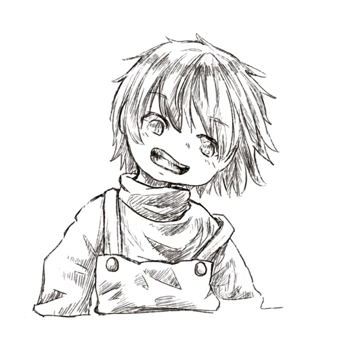 もぐ。()さんの創作[かみさまのそらもよう]のかみさまを描き合いましたあああ!1枚目:線画モン  塗りもぐ。2枚目:線画描き込み モン3枚目:線画もぐ。 塗りモン4枚目:線画塗り もぐ。[かみさまのそらもよう]香辛料シナモン #香モンとコラボ絵 