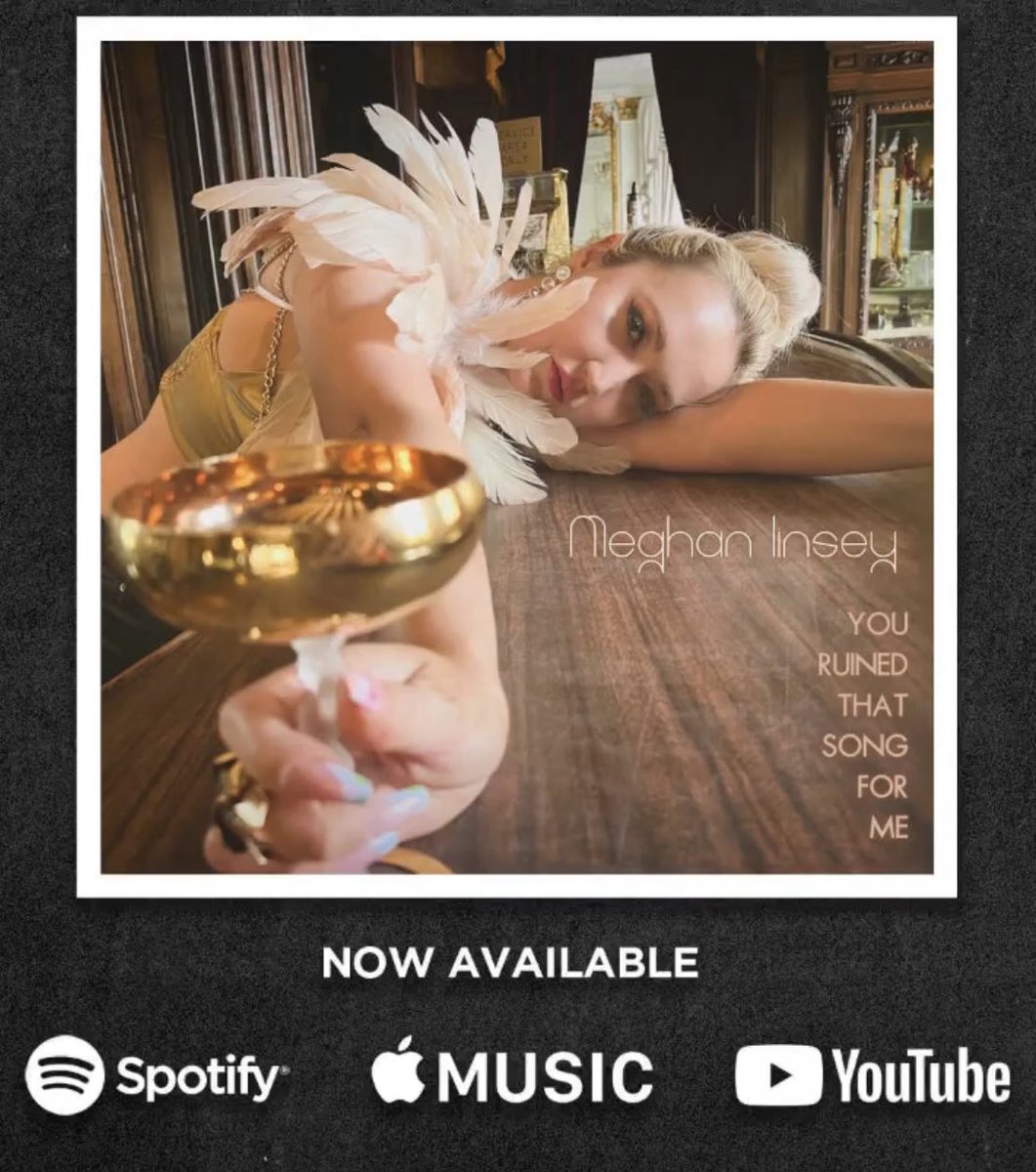 Go stream it today! @meghanlinsey’s new single she released today: distrokid.com/hyperfollow/me… 🎶 ❤️ ♥️ 💜