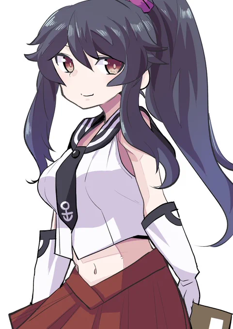 新たな矢矧を育成中に描きたくなりまして。  #艦これ