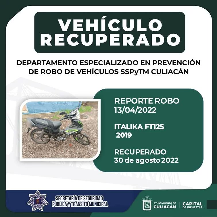 SSPyTM_Culiacan's tweet photo. #VehículosRecuperados ll Estos son los vehículos recuperados del 30 de agosto al 01 de septiembre, por elementos del Departamento Especializado en Prevención de Robo de Vehículos de la SSPyTM Culiacán. -1-

#SSPyTM #DEPROV #CapitaldeBienestar #911Emergencias #C4iSinaloa https://t.co/fZ6RHQtBJf