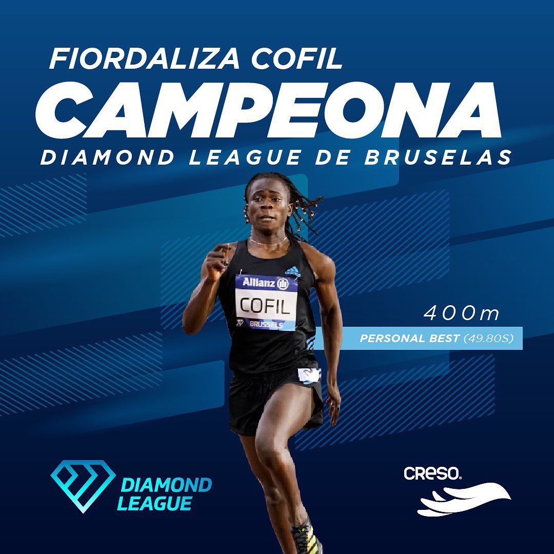 itobisono's tweet photo. 💥 1ER LUGAR Y PERSONAL BEST🙌🏽 Nuestra #AtletaCreso, Fiordaliza Cofil con nueva marca personal en la #DiamondLeague en Bruselas con tiempo de 49.80s en los 400m. Arriba las dominicas 🇩🇴 Felicidades 👍 https://t.co/TpYzkp6p3t