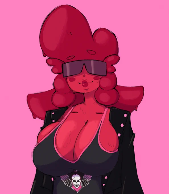 happy birthday ! Here's a quick doodle of Vella Hart...as a Hart. 